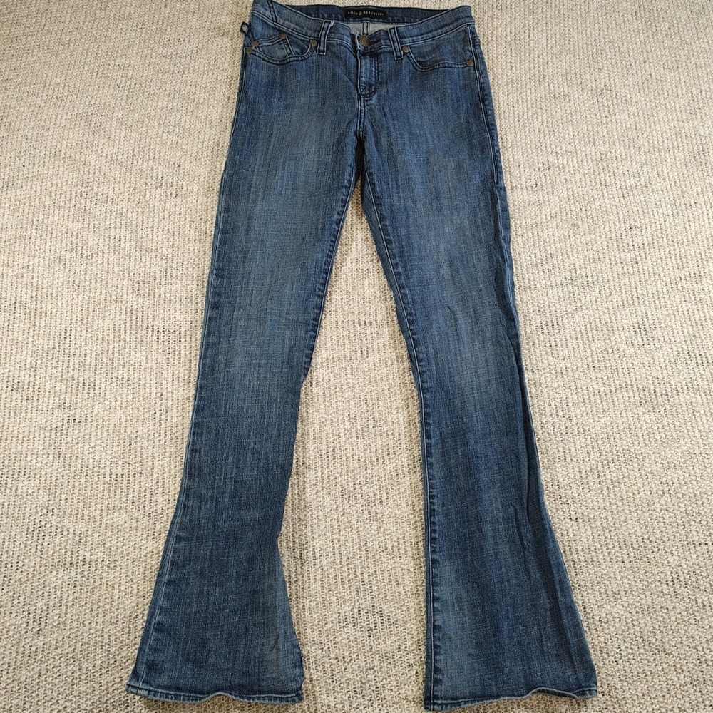 Rock & Republic Jean Boot Cut Flare Leg Denim Kasandra Women's Size 10 Rn#130273
